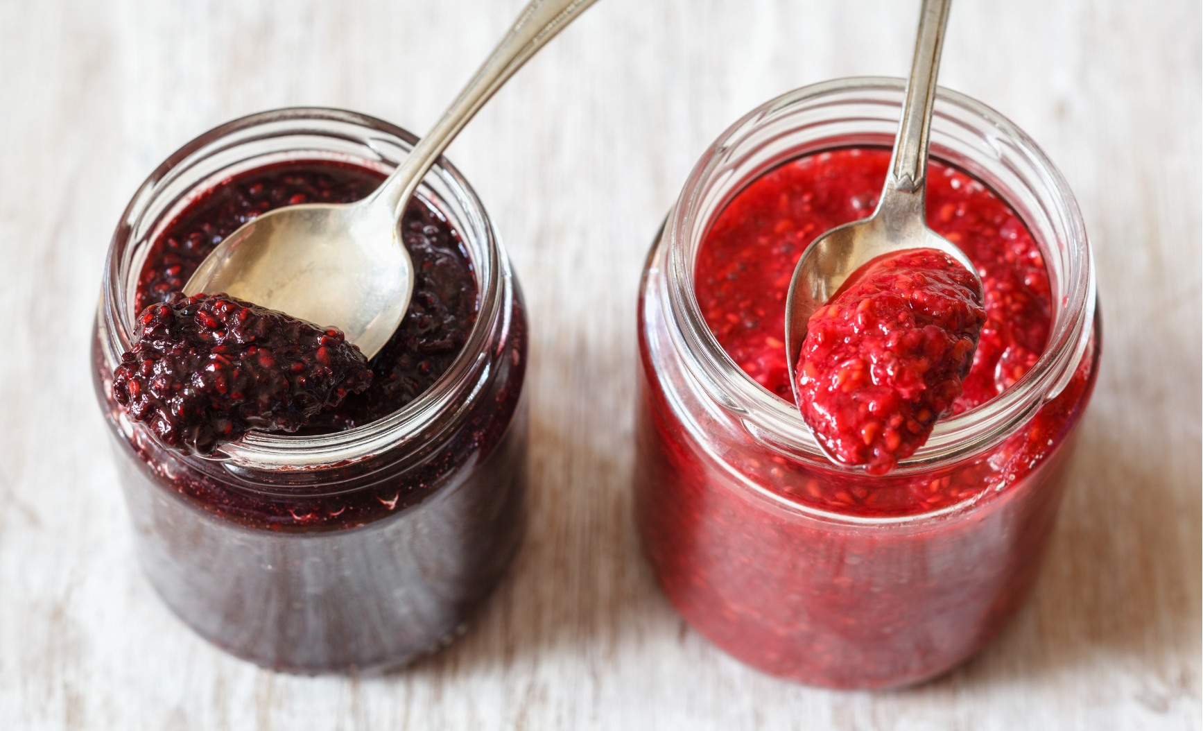 Raspberry & Wild Blueberry Chia Jam