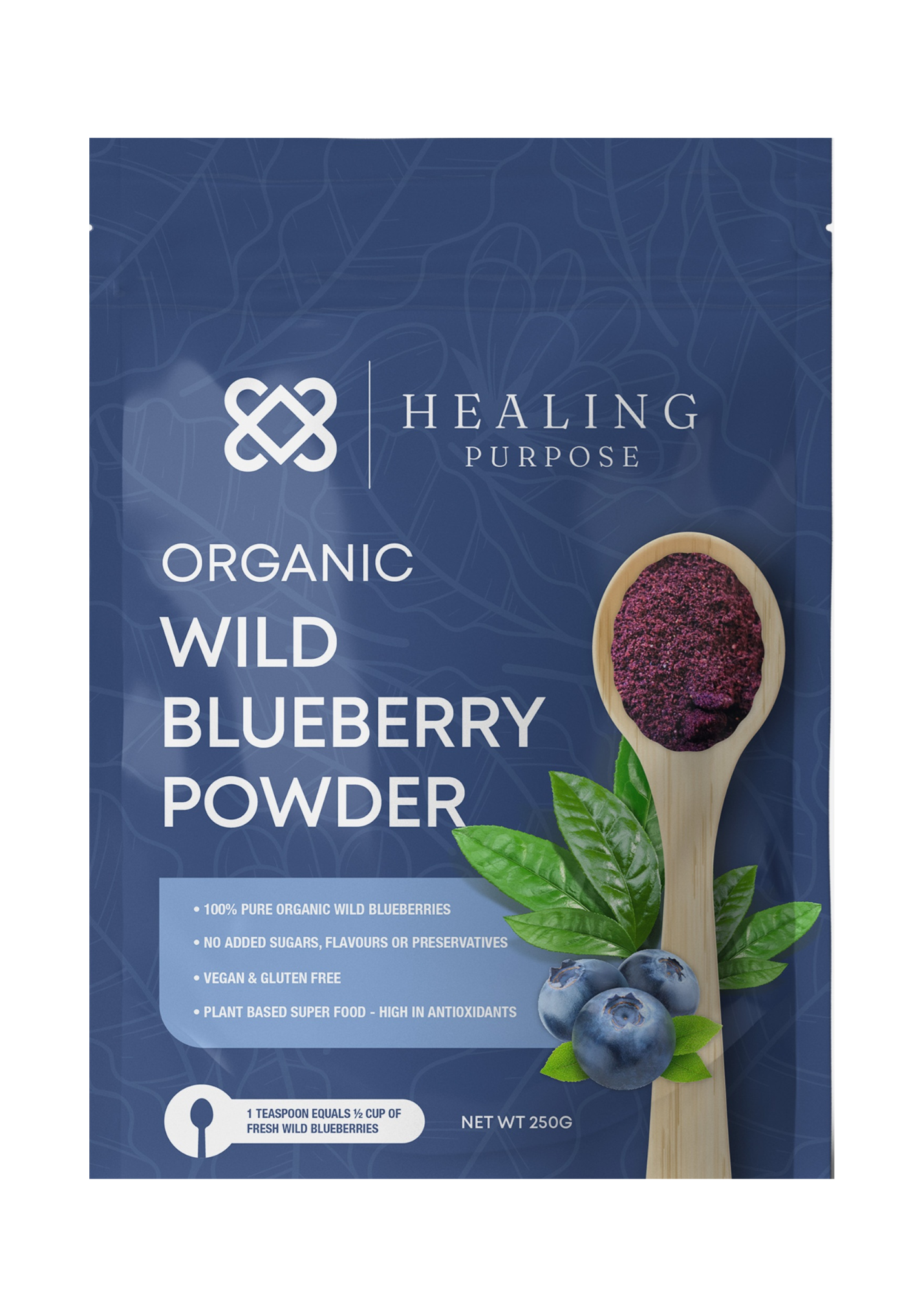 Certified Organic Wild Blueberry Powder 250G