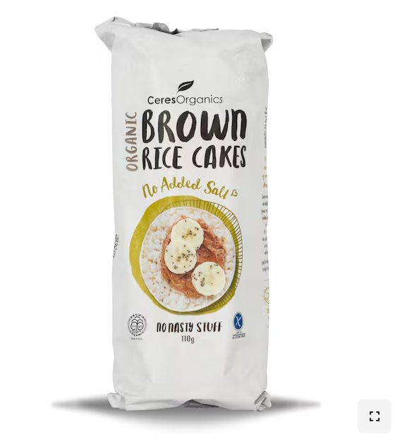 Organic Brown Rice Cakes - No Added Salt (110g)