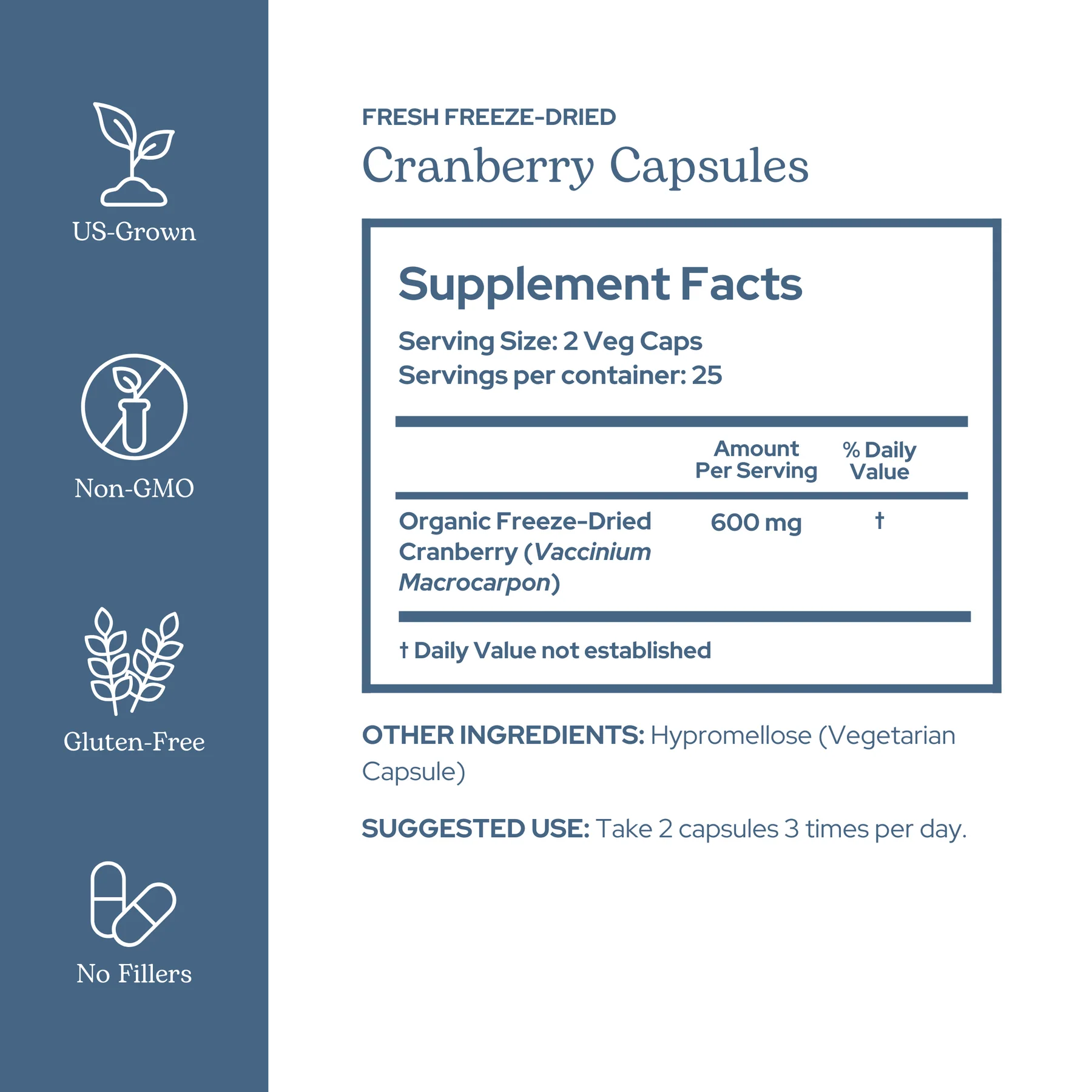 Eclectic Herb Cranberry 300mg - 50 Capsules
