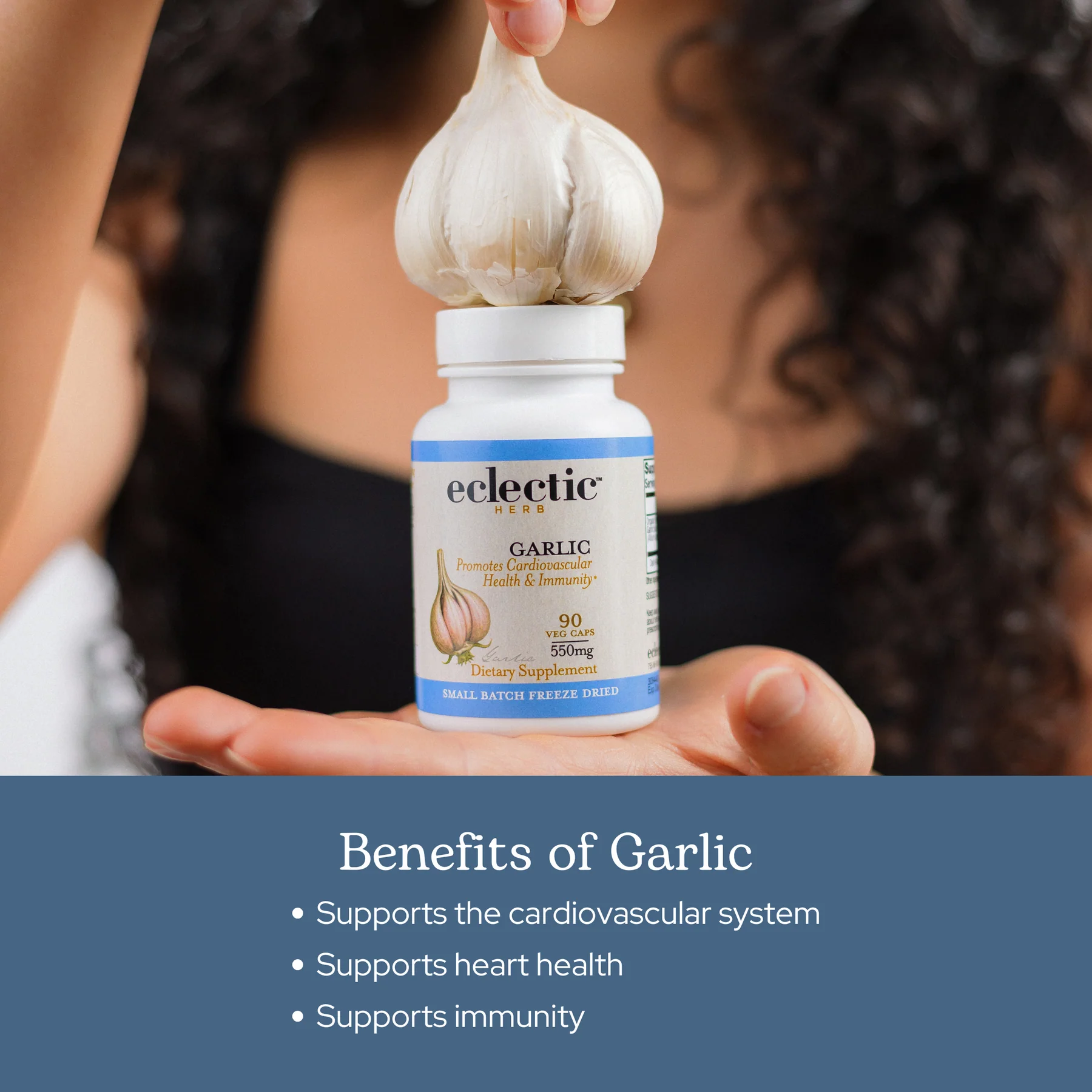 Eclectic Herb Garlic 550mg - 120 Capsules