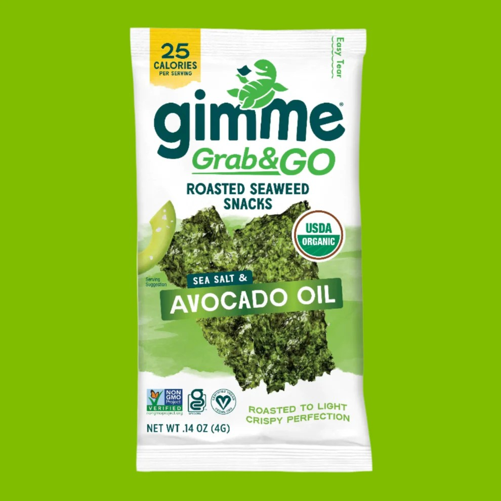 Gimme Organic Seaweed Grab & Go Sea Salt & Avocado Oil 5x4g