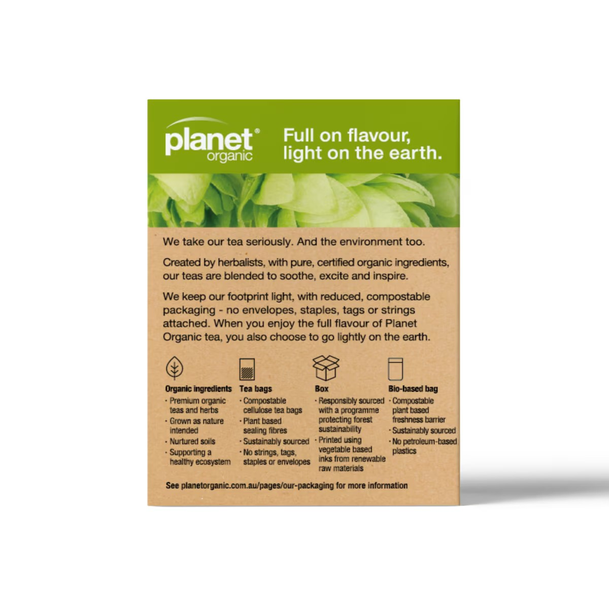 Planet Organic Bedtime Herbal Tea Bags 25pk