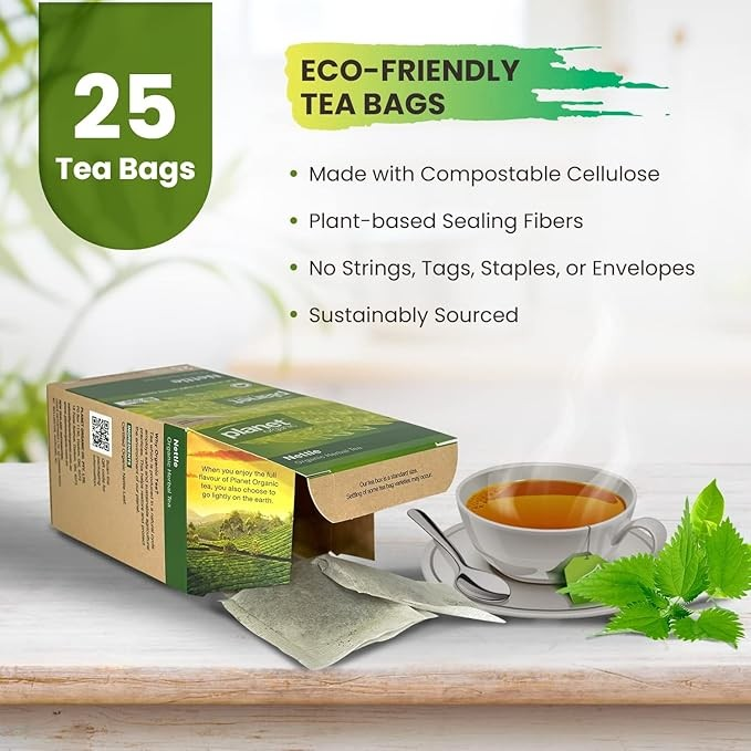 Planet Organic Nettle Herbal Tea Bags 25pk
