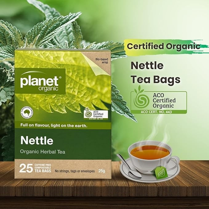 Planet Organic Nettle Herbal Tea Bags 25pk