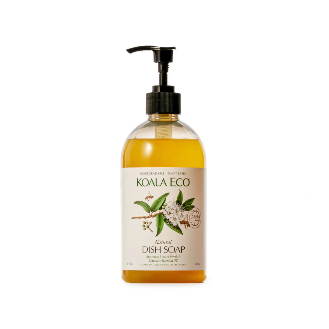 Koala Eco Dish Soap - Lemon Myrtle, Mandarin Essential Oil 500ml