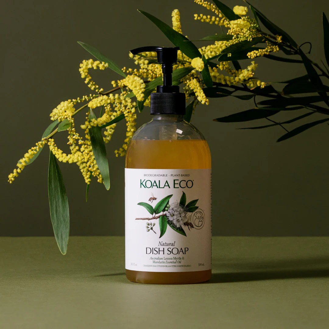 Koala Eco Dish Soap - Lemon Myrtle, Mandarin Essential Oil 500ml