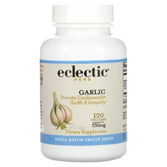 Eclectic Herb Garlic 550mg - 120 Capsules