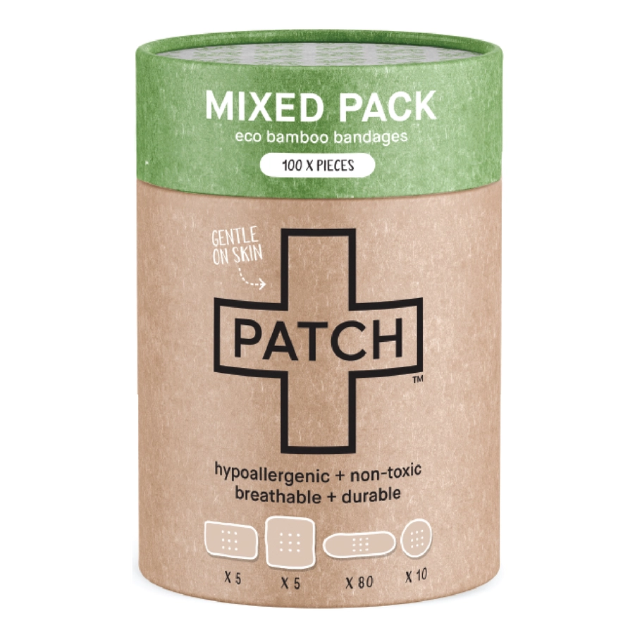 PATCH MIXED PACK - 100 Assorted Size Bandages