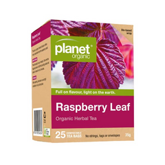Planet Organic Raspberry Leaf Herbal Tea Bags 25pk