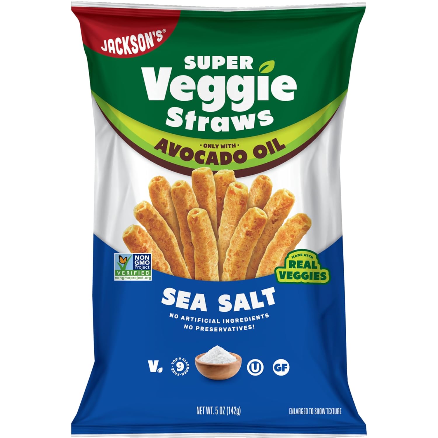 Jackson’s Super Veggie Straws - Sea Salt